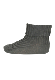 MP Denmark wool rib baby socks agave green