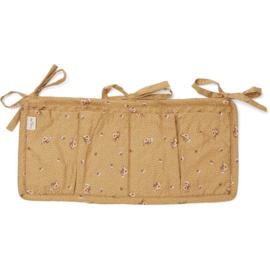 Konges Slojd- quilted bed pockets- flower bouquet dijon