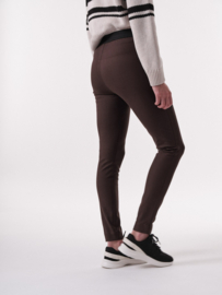 Lanius slim fit broek espresso