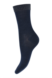 MP Denmark wool silk socks deep navy