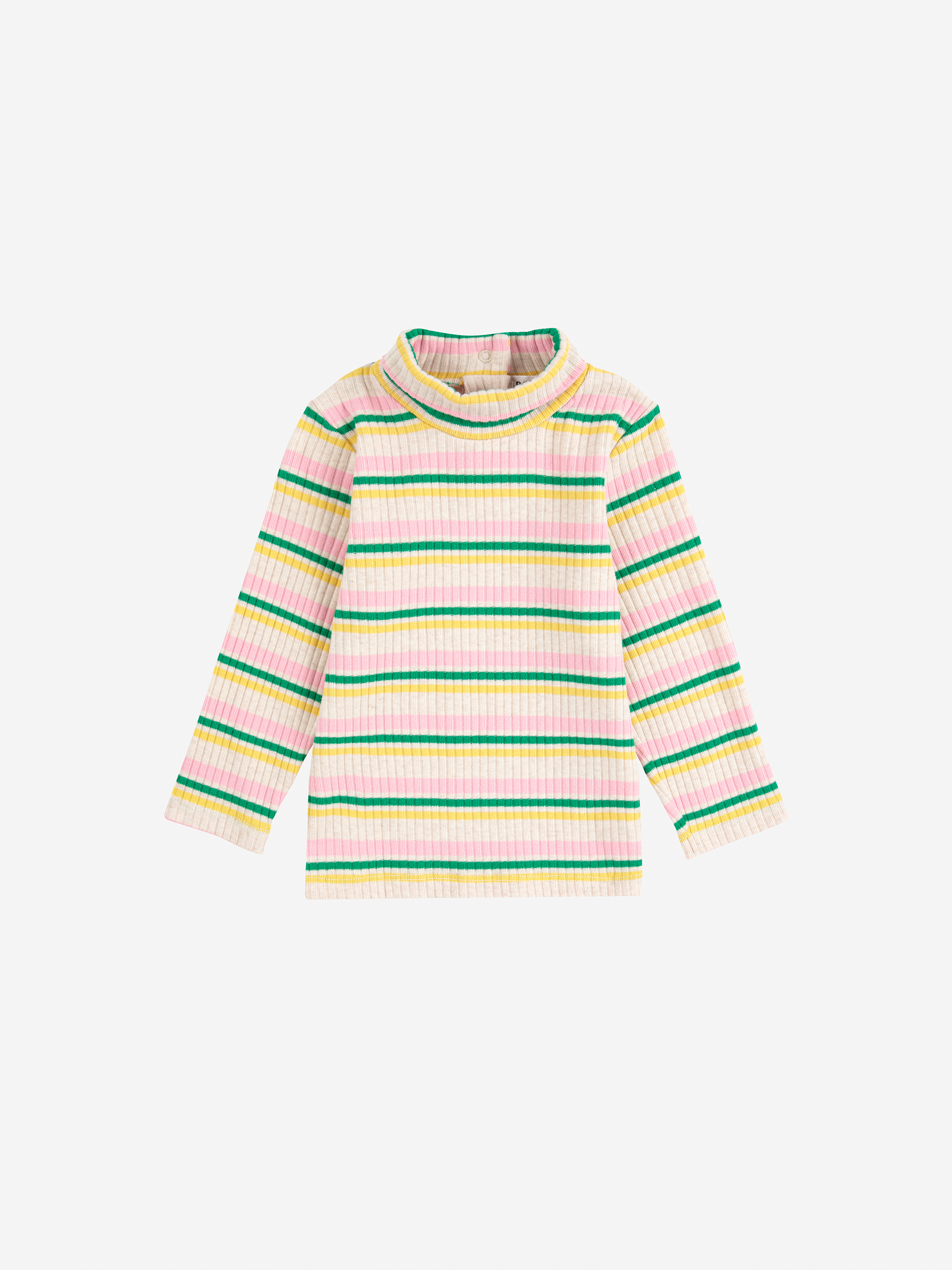 Bobo Choses Striped turtle neck T-shirt