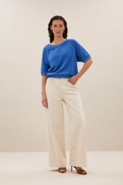 By Bar neva slub top | queens blue