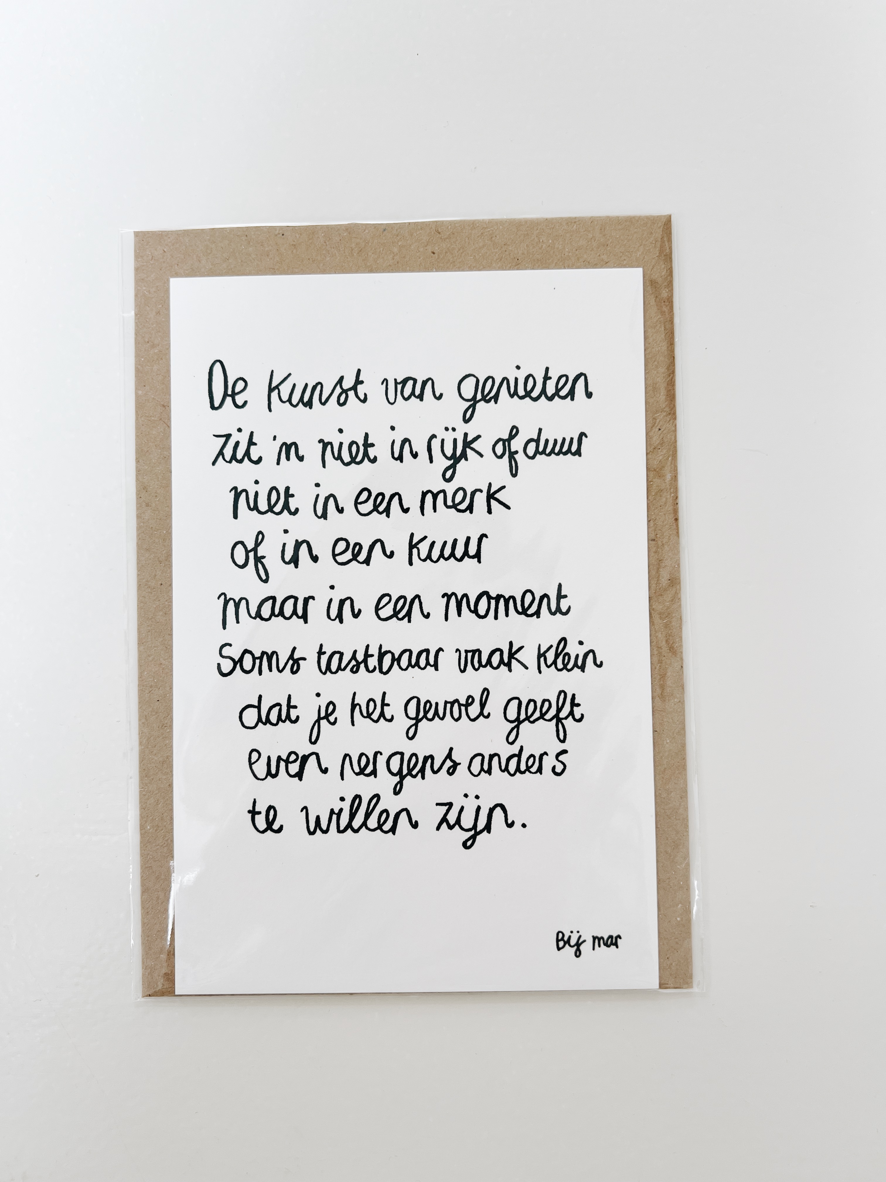Bij Mar Kaart De kunst van genieten