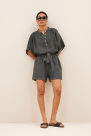 By Bar june linen shorts charcoal