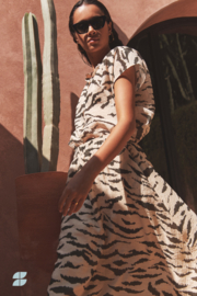 By Bar amie zebra blouse | sand zebra print