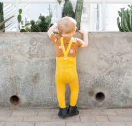 Silly Silas footed cotton tights yellow