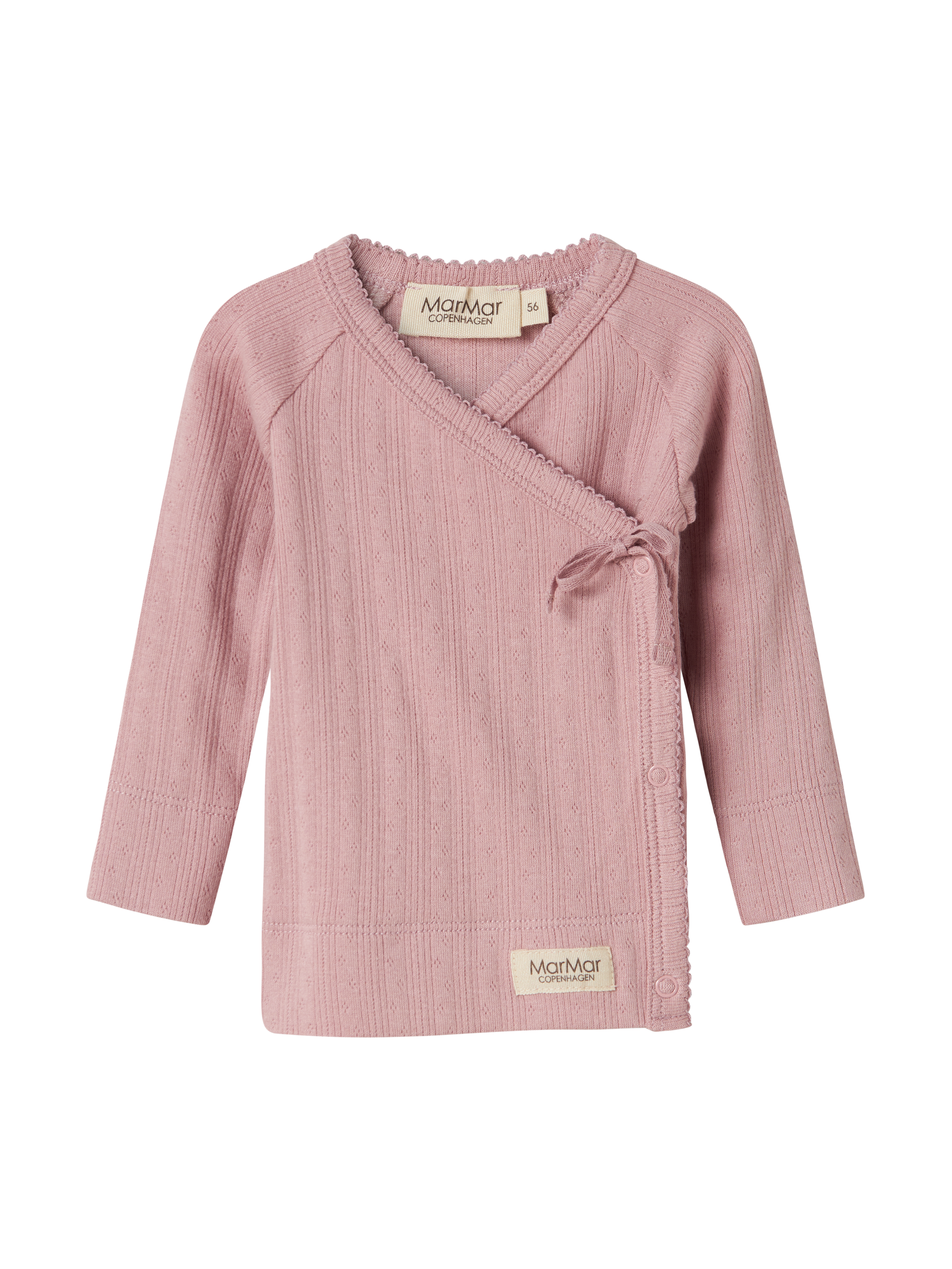 MarMar Tut Wrap LS Modal Pointelle Soft Berry