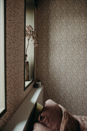 Robin Pieterse summer gray wallpaper climbing rose bronze - rol 10 meter