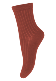 MP Denmark wool rib socks rustic clay
