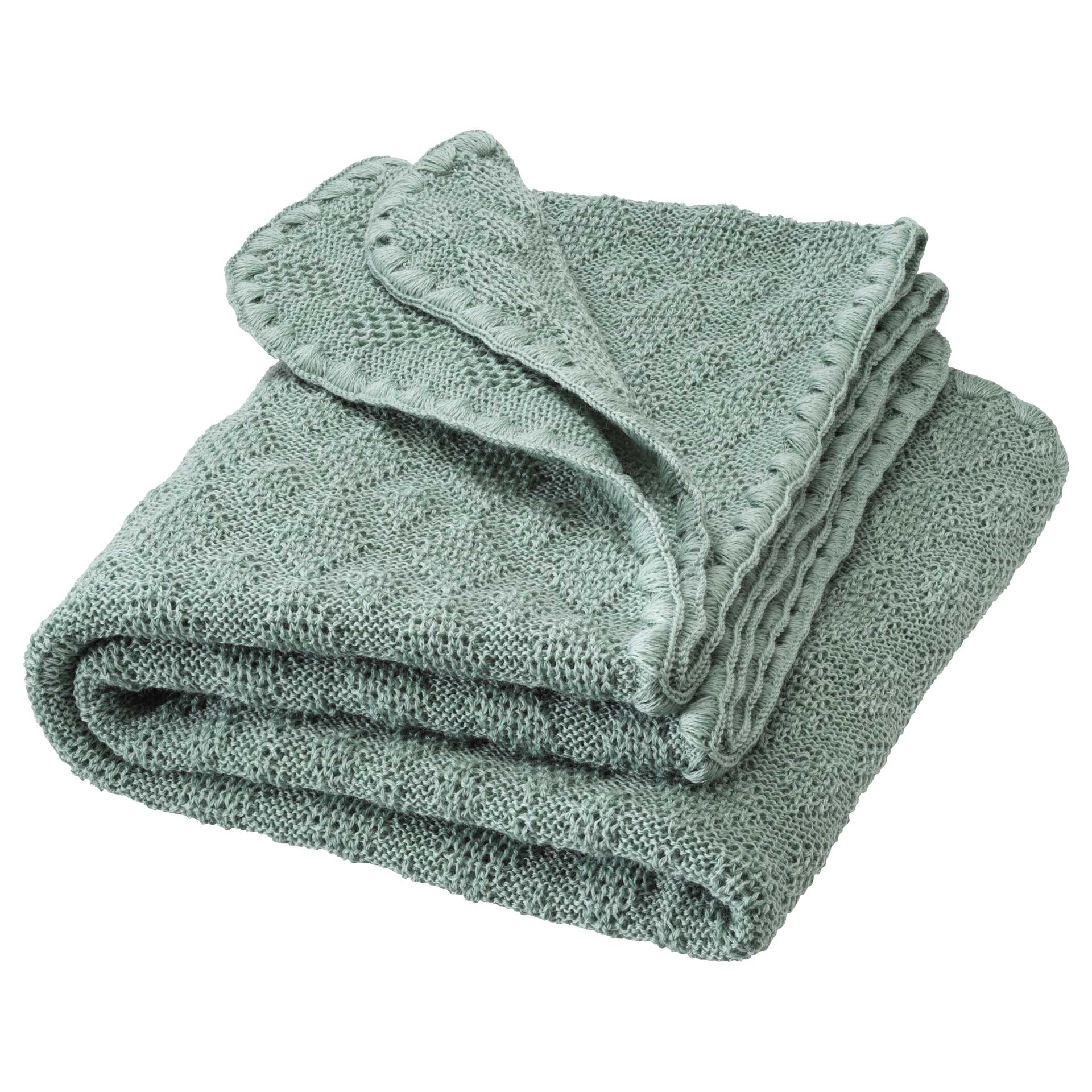 Disana Woollen Baby Blanket jade 80x100cm