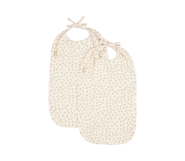 MarMar Bib Long (2-pack), Bonded Muslin Print, home, Petite Fleurs