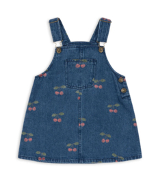 Konges Slojd magot overall dress gots ma grande cerise denim
