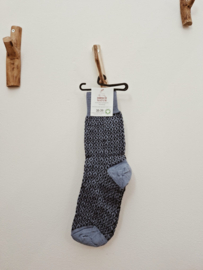 Hirsch Natur wollen sok donkerblauw/blauw