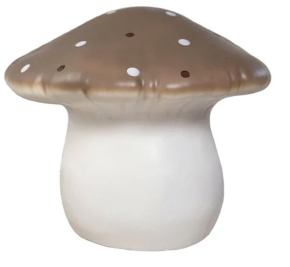 Lamp paddenstoel groot chocolade