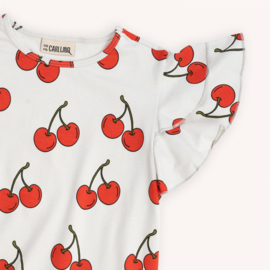CarlijnQ cherry ruffled t-shirt