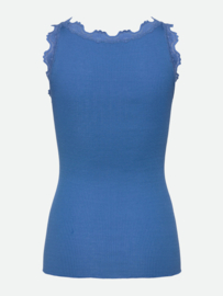 Rosemunde Babette SL U-neck long lace top french blue