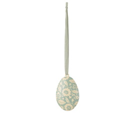 Maileg Easter egg ornament, Flowers - Mint