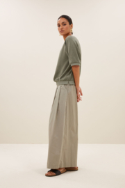 By Bar neva slub top | mulled basil