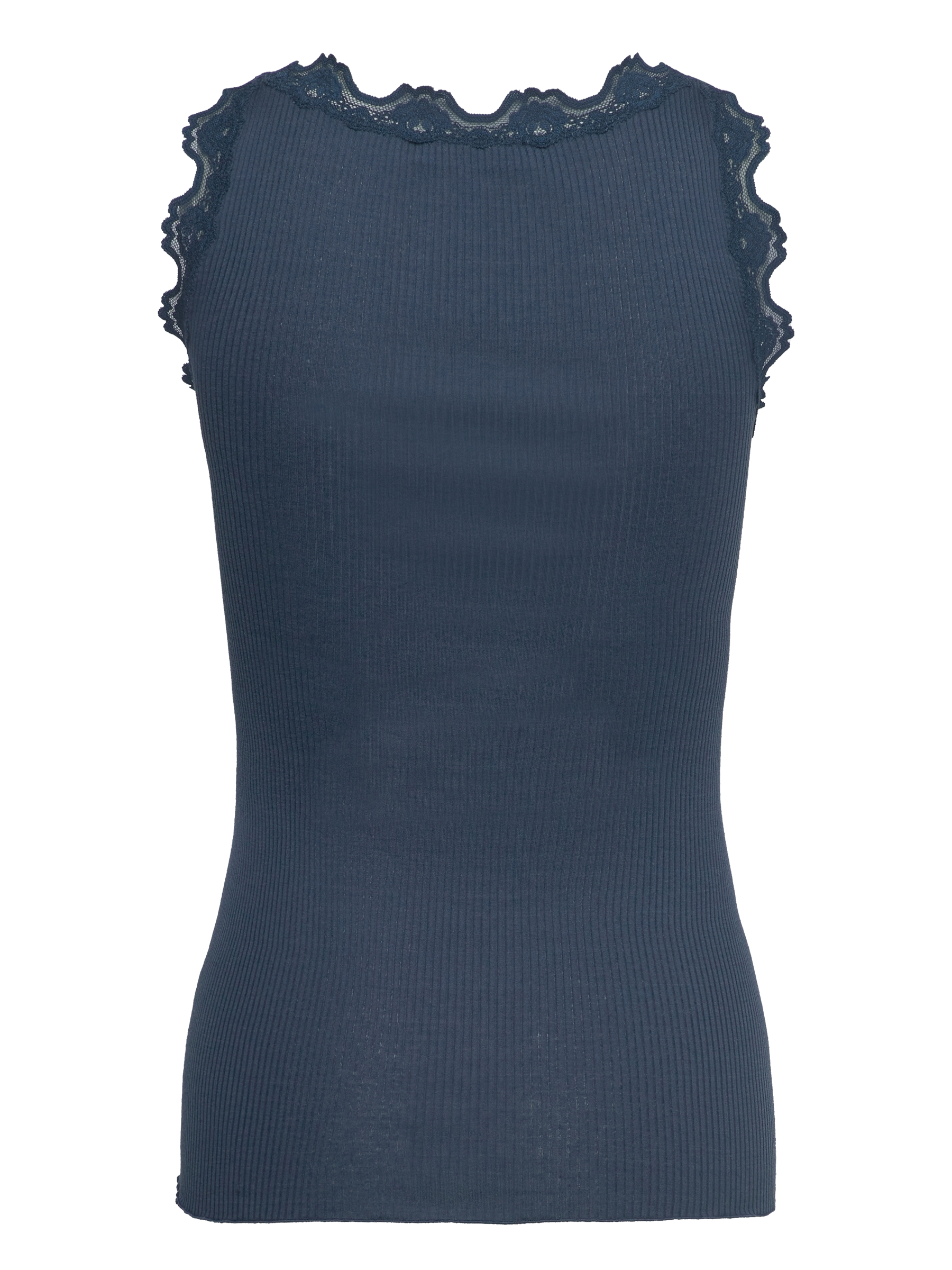 Rosemunde RWBabette SL U-neck Long Lace Top Insignia blue