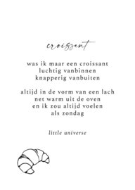 Croissant - little universe