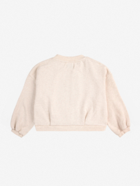 Bobo Choses Sunflower Cropped Sweatshirt, off white