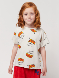 Bobo Choses play the drum all over t-shirt beige