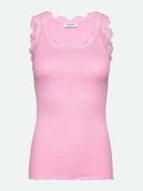 Rosemunde Babette SL U-neck long lace top Prism pink