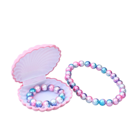 Ratatam Shell bo with bracelet and necklace pink