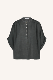 By Bar axel linen blouse charcoal