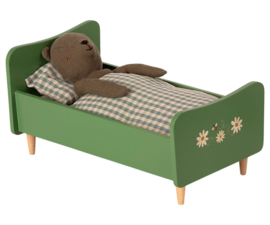 Maileg- houten bed teddybeer papa- groen