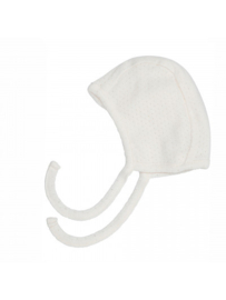 Serendipity newborn bonnet offwhite