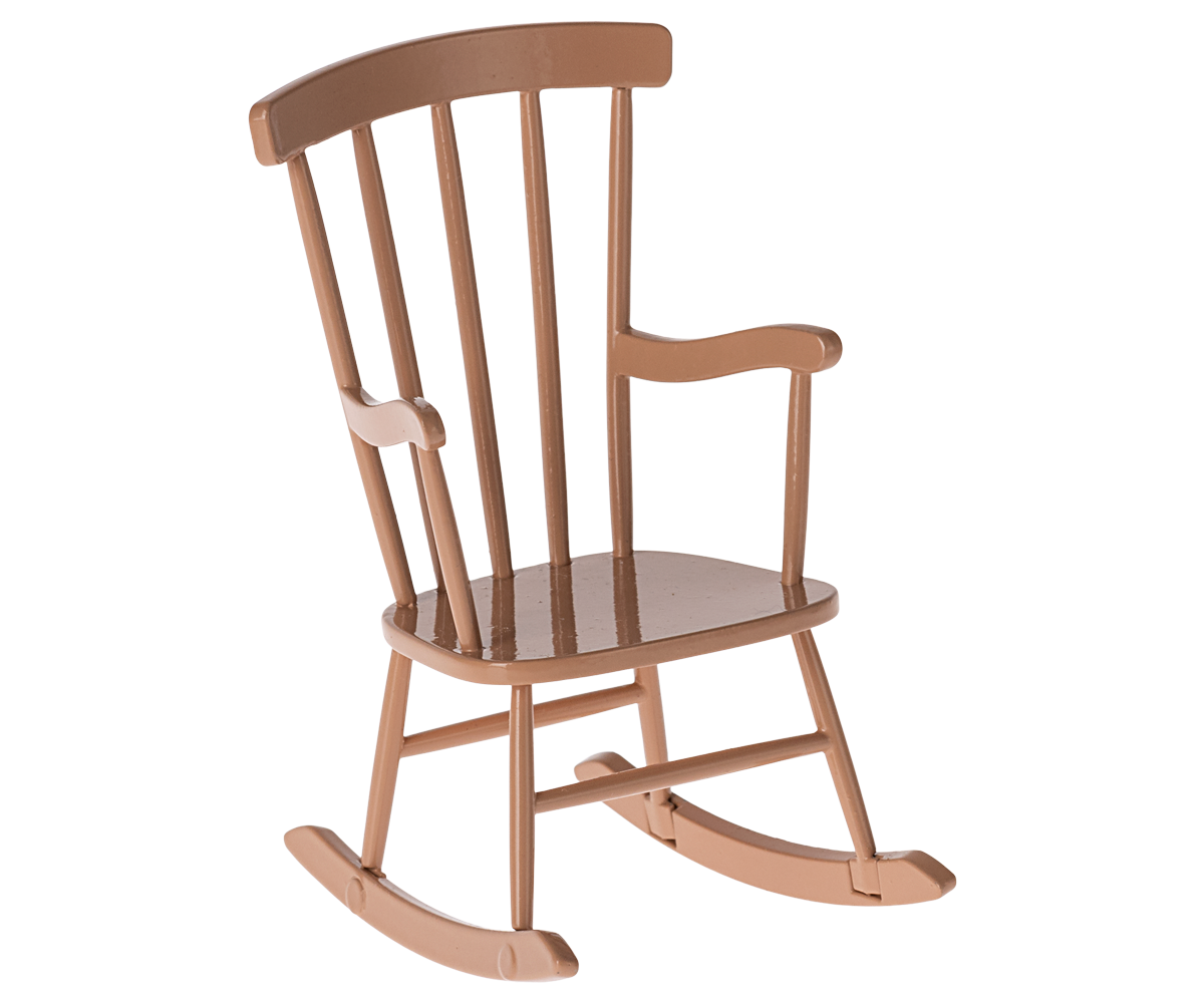 Maileg Rocking chair mouse dark powder