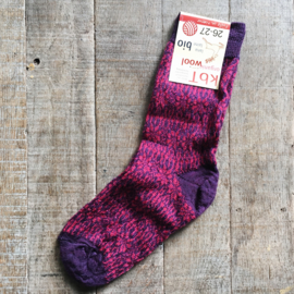 Hirsch star socks purple/pink