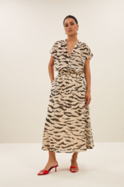 By Bar juta zebra skirt | sand zebra print