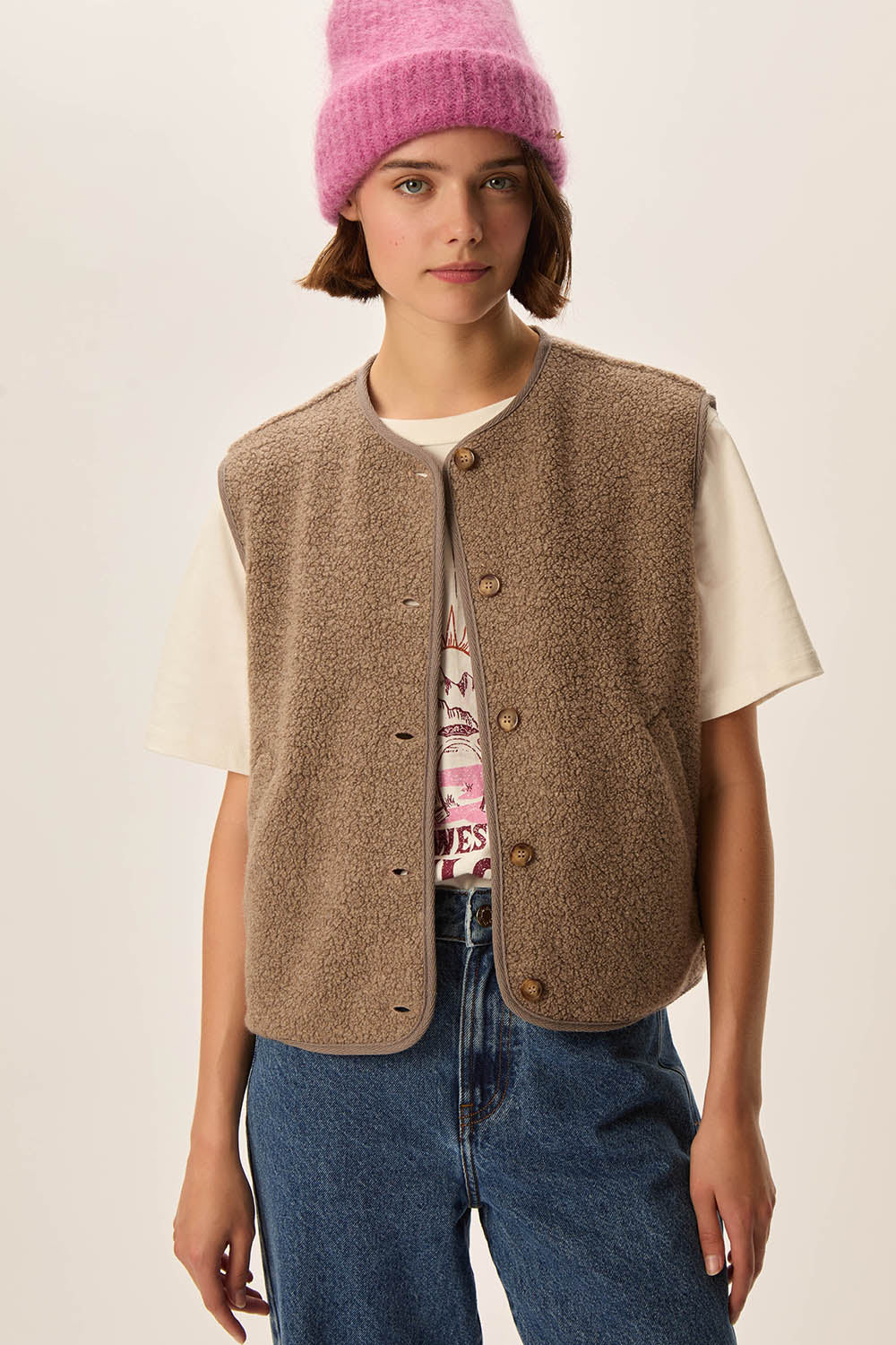 Des Petits Hauts  ZLATA Veste maille LOUP