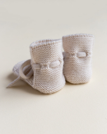 Hvid booties Cream