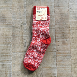 Hirsch star socks red/natural