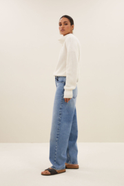 By Bar Boxy Beau cotton pull-over off-white