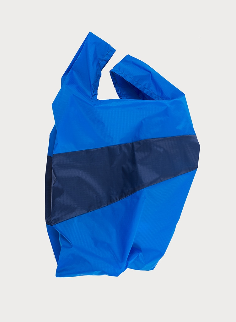 Susan Bijl The New Shopping Bag Blue & Navy Large