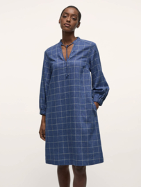 Lanius checked dress hemp & tercel