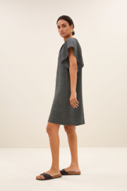 By Bar vina linen dress charcoal