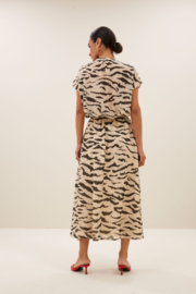 By Bar amie zebra blouse | sand zebra print