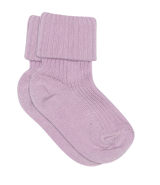 MP Denmark- cotton rib baby socks lupine