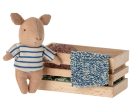 Maileg pig in box, baby- boy