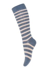 MP Denmark Eli knee socks stone blue