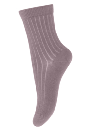 MP Denmark wool rib socks dark purple dove