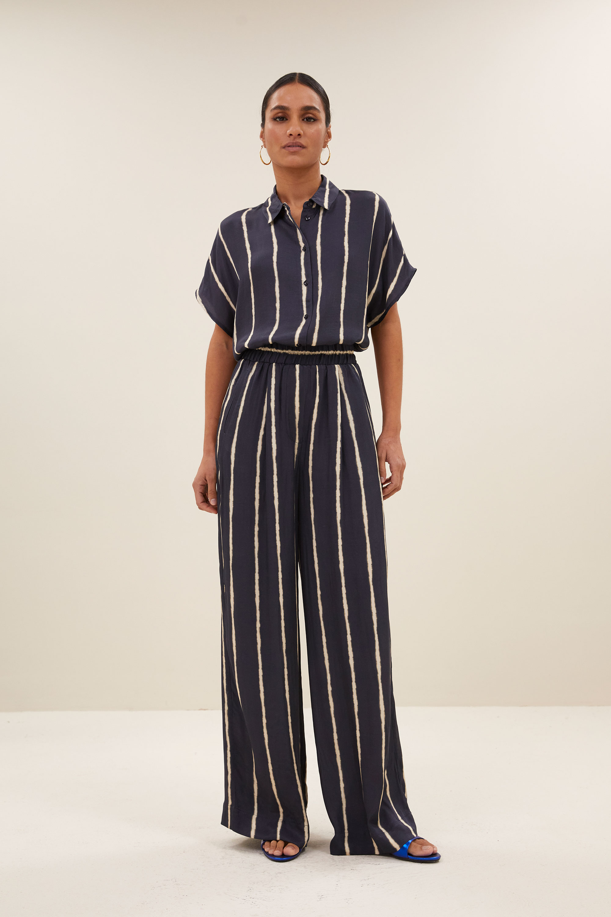 By Bar Benji tie Dye stripe pants