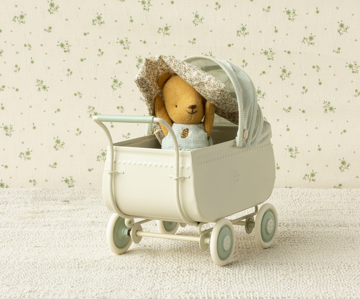 Maileg Pram micro blue