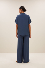 By Bar karly viscose blouse | opal blue