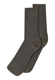 MP Denmark crafted regular socks brown melange